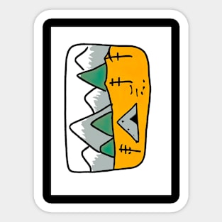 Camping Painting Sticker